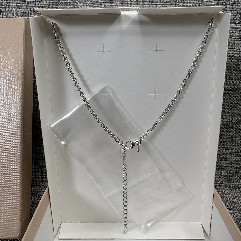 Kirks Folly Dream Mist Aurora Borealis Crystal Floral Dangle Bib Necklace w/Box - Picture 7 of 13